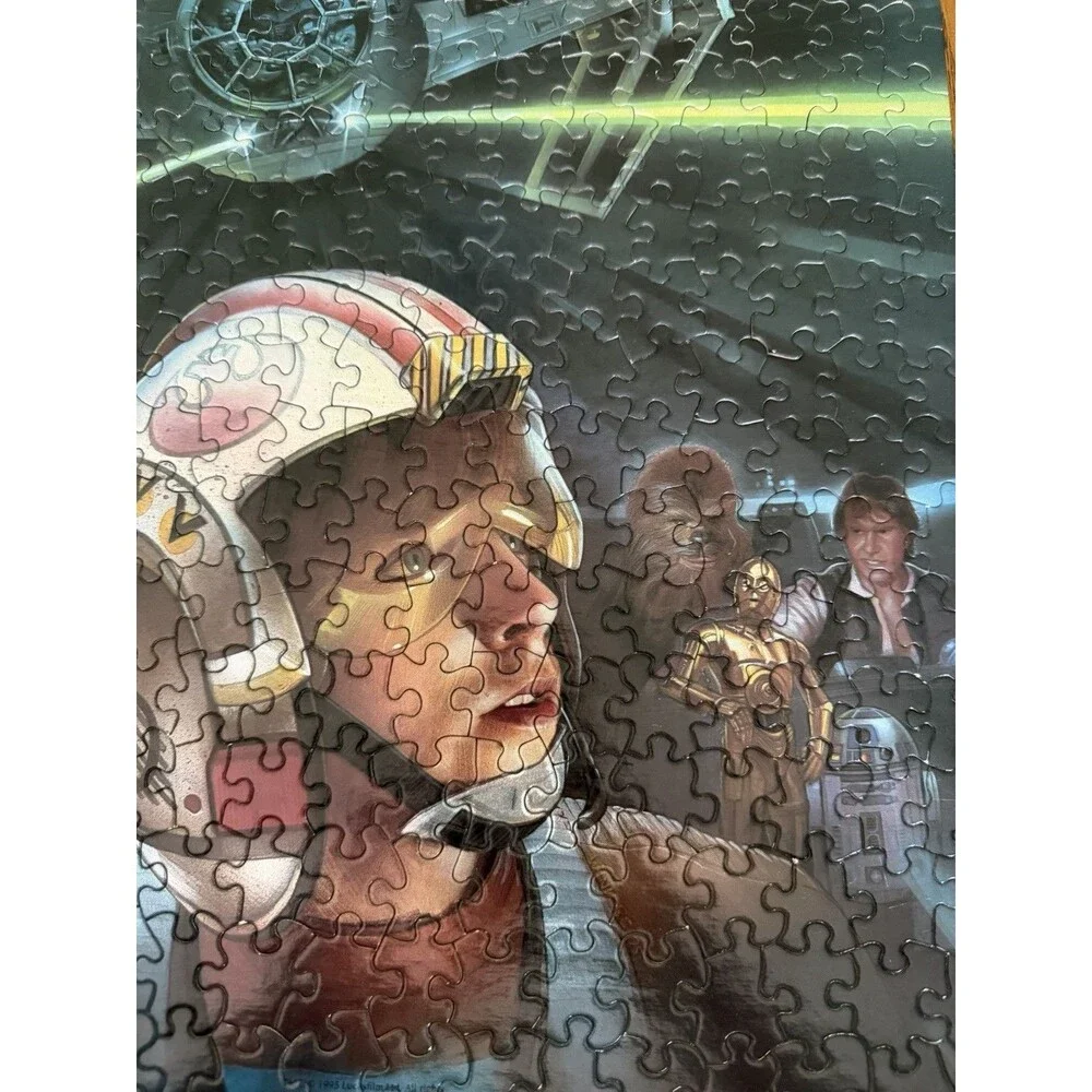 Vintage 1995 Star Wars A New Hope 550 Piece Puzzle Complete Milton Bradley